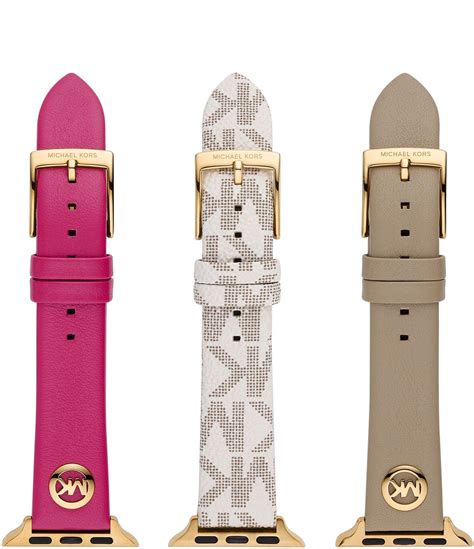 michael kors leather watch bands.